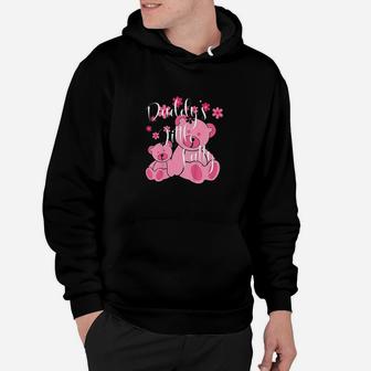 Daddy Little Fatty Cute Pink Bears Father Daughter Decor Hoodie | Crazezy CA