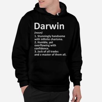 Darwin Definition Personalized Name Funny Birthday Gift Idea Hoodie | Crazezy