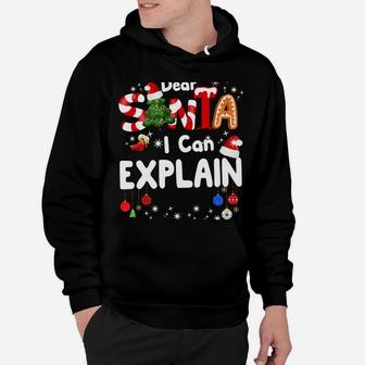 Dear Santa I Can Explain Funny Christmas Gifts Boys Kids Hoodie | Crazezy UK