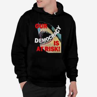 Democracy Is At Risk Hoodie - Monsterry CA