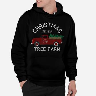 Distressed Christmas Tree Farm - Christmas Apparel Hoodie | Crazezy UK
