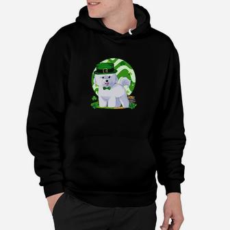 Dog Bichon Frise Dog Irish Leprechaun St Puppy Pet Hoodie - Monsterry