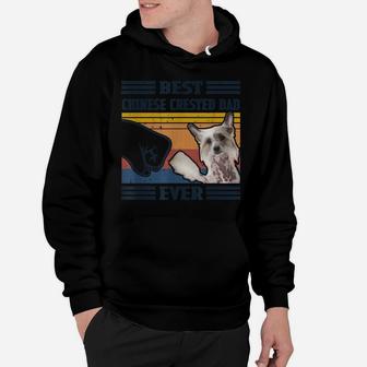 Dog Vintage Best Chinese Crested Dad Ever Father's Day Hoodie | Crazezy