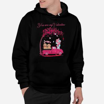 Dogs You Are My Valentine Hoodie - Monsterry UK