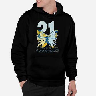 Down Syndrome Butterfly Down Syndrome Awareness Hoodie - Thegiftio UK