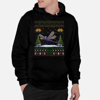 Dragonfly Bird Lover Xmas Gift Ugly Dragonfly Christmas Sweatshirt Hoodie | Crazezy