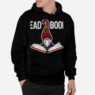 Drink Tea, Read Books, Be Happy Gnome Books Lover Library Hoodie | Crazezy