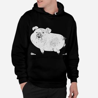 Easily Distracted By Pigs Tee Pig Farm Lover Gift Christmas Hoodie | Crazezy AU