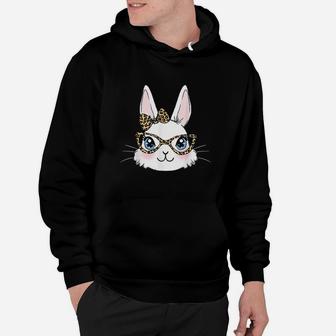 Easter Bunny Rabbit With Leopard Glasses Hoodie | Crazezy CA