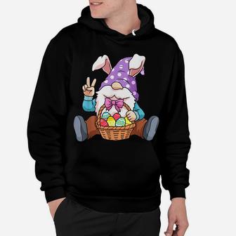 Easter Gnome Shirt Egg Hunting Women Spring Gnomes Hoodie | Crazezy UK