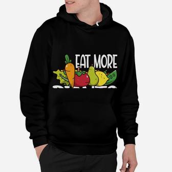 Eat More Plants Funny Vegetarian Vegetable Veggie Hoodie | Crazezy CA