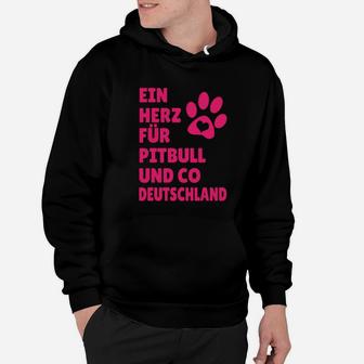 Ein Herz Für Pitbull Und Co Hoodie - Seseable