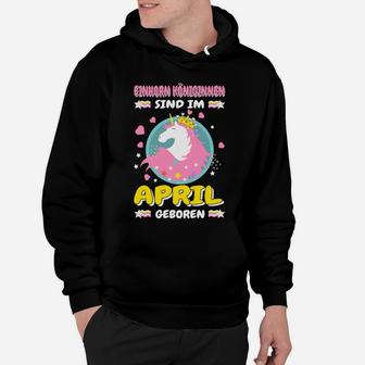 Einhorn Geburtstag April Hoodie - Seseable