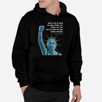 Emma Gonzalez Adults Like Us When We Have Strong Test Scores But They Hate Us Hoodie - Thegiftio UK
