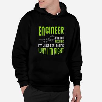 Engineer I Am Not Arguing Funny Engineering Hoodie - Thegiftio UK