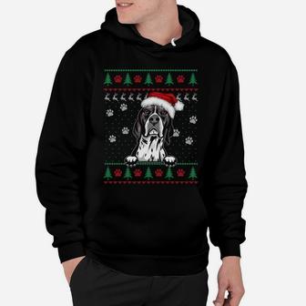 English Pointer Christmas Ugly Sweater Funny Dog Lover Xmas Sweatshirt Hoodie | Crazezy