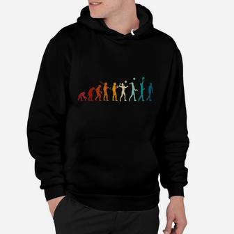 Evolution Of Volleyball - Funny Volleyball Lover Evolving Hoodie | Crazezy UK