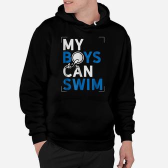 Expectant Father Shirt First Time Daddy Dad Funny Boys Swim Hoodie | Crazezy