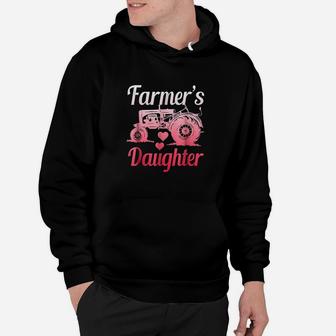 Farmers Daughter Farm Girl Tractor Lover Hoodie | Crazezy CA