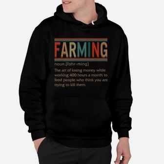 Farming Noun Definition Funny Farmer Farm Lover Gifts Hoodie | Crazezy