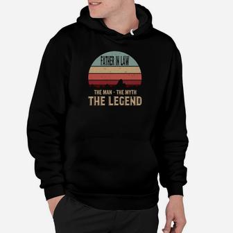 Father-In-Law The Man The Myth The Legend Shirt Hoodie | Crazezy