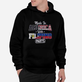 Filipino American Baby Made In America With Pinoy Parts Flag Hoodie | Crazezy DE
