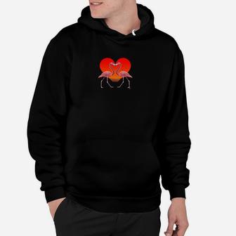 Flamingo Outfit Valentines Day Cute Flamingo Hoodie - Monsterry