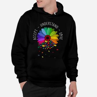 Floral Autism Awareness Daisy Flower For Mom Women Hoodie | Crazezy UK