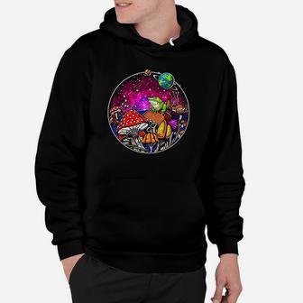Forest Mushrooms Nature Frog Hoodie | Crazezy