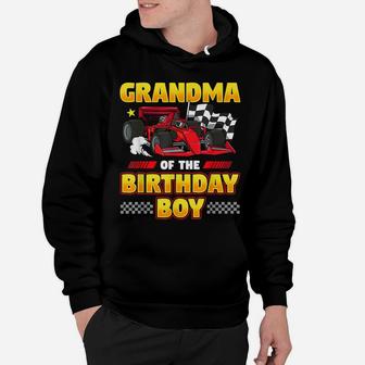 Formula Race Car Grandma Of Birthday Boy Party Racing Hoodie | Crazezy