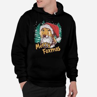 Fox Santa Merry Foxmas Christmas Xmas Family Holidays Gift Sweatshirt Hoodie | Crazezy CA