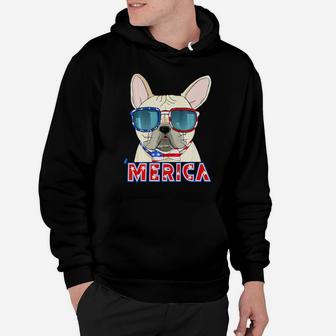 French Bulldog Merica 4Th Of July Usa Dog Puppy Hoodie - Monsterry