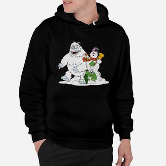 Frosty Bumble And Sam The Snowmen Hoodie - Monsterry DE