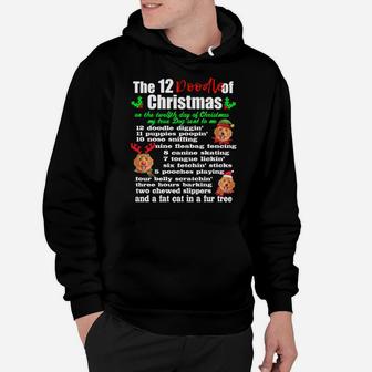 Funny 12 Days Of Christmas Golden Doodle Sweatshirt Dog Hoodie | Crazezy
