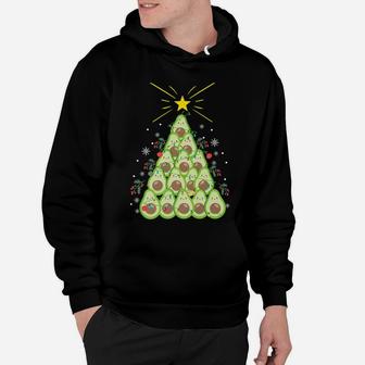 Funny Avocado Xmas Tree Holiday Gift Avocado Lover Christmas Hoodie | Crazezy