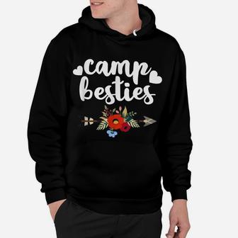 Funny Camp Besties Shirt Cute Best Friend Camper Gift Girl Hoodie | Crazezy