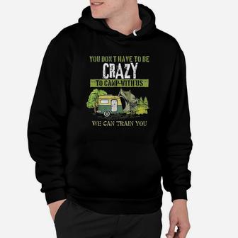 Funny Camping Lover Crazy Camping Joke Gift Design Idea Hoodie | Crazezy DE
