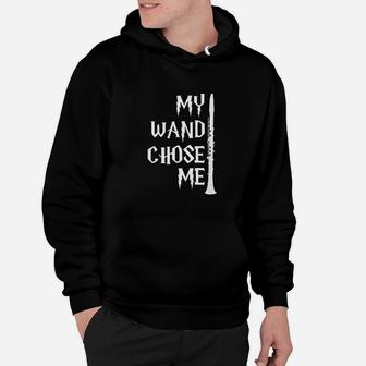 Funny Clarinet For Clarinet Players My Wand Chose Me Hoodie | Crazezy