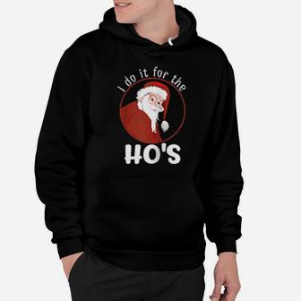 Funny Confident Santa Does It For The Ho's Hoodie - Monsterry