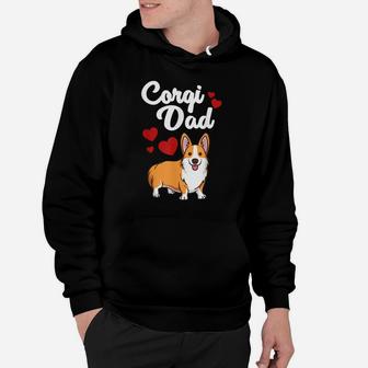 Funny Corgi Dad Gift For Men Cool Pembroke Welsh Corgi Dog Hoodie | Crazezy CA