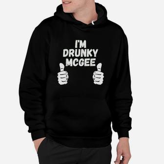 Funny Couple St Patricks Day I Am Drunky Mcgee Funny Hoodie - Thegiftio UK