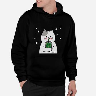 Funny Cute Kitten Cat On St Patrick's Day Party Parade Hoodie | Crazezy CA