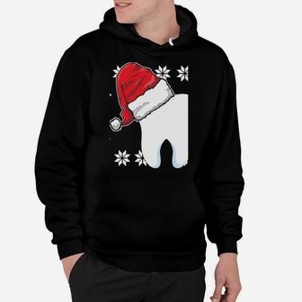 Funny Dentist Xmas Tooth Dental Assistant Ugly Christmas Sweatshirt Hoodie | Crazezy