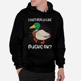 Funny Duck Hunting Outfits For A Duck Hunting Lover Hoodie | Crazezy UK