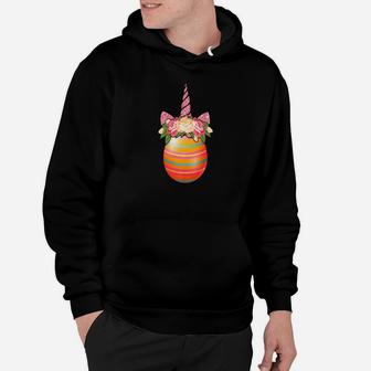 Funny Egg Easter Unicorn Face Happy Easter Day Hoodie - Thegiftio UK