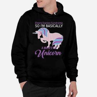Funny Ehlers-Danlos Syndrome Awareness Unicorn Lover Humor Hoodie | Crazezy