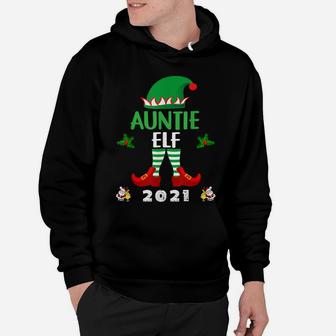 Funny Elf Family And Auntie Christmas Holiday Group Pajama Hoodie | Crazezy CA