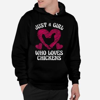 Funny Girl Chicken Design For Kids Women Mom Chicken Lover Hoodie | Crazezy