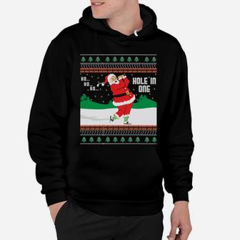 Funny Ho Ho Ho Ugly Santa Golf Christmas Sweater Jumper Sweatshirt Hoodie | Crazezy