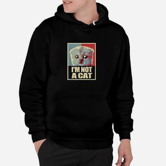 Funny Im Here Live Im Not A Cat Meme Zoom Humor Gifts Hoodie | Crazezy